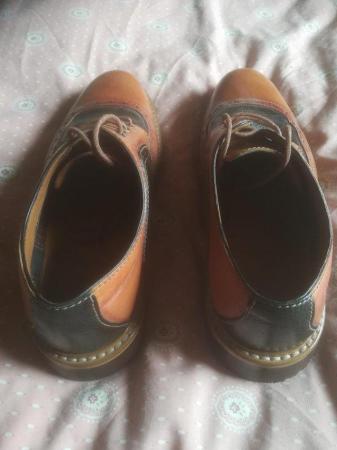Image 2 of Mens black&tan leather brogue shoes