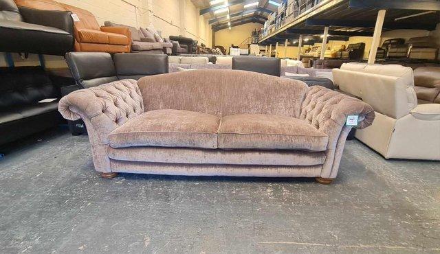 Image 4 of Ex-display Loch Leven mink fabric 4 seater sofa