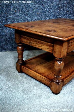 Image 9 of A TITCHMARSH & GOODWIN STYLE SOLID OAK POTBOARD COFFEE TABLE