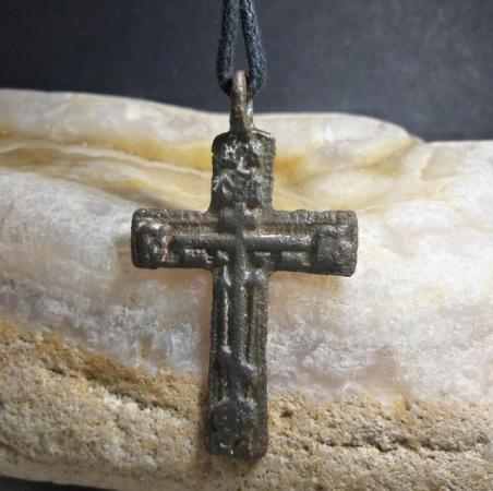 Image 8 of Antique Russian Cross 'Old Believers pendant necklace