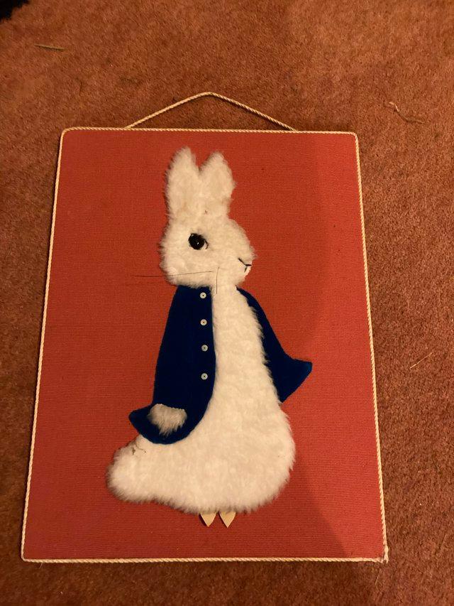 Preview of the first image of Cute Dixie Dening Peter Rabbit Wall Picture.