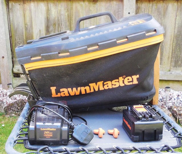 Preview of the first image of Lawnmaster 34cm Cordless mower spares.
