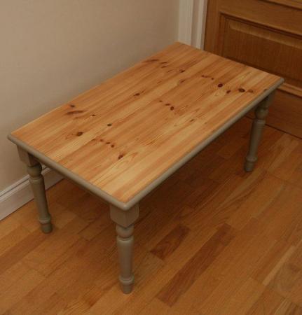 Image 3 of Hand painted solid pine coffee table