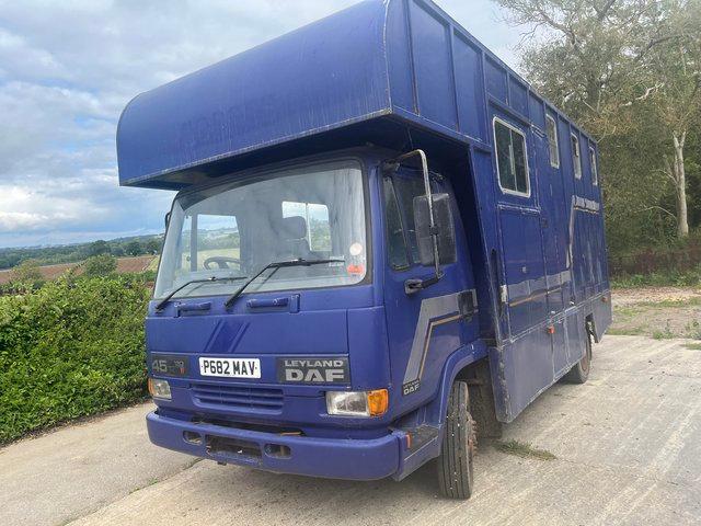 Preview of the first image of Leyland DAF 45 Turbo 7.5t reliable Horsebox.
