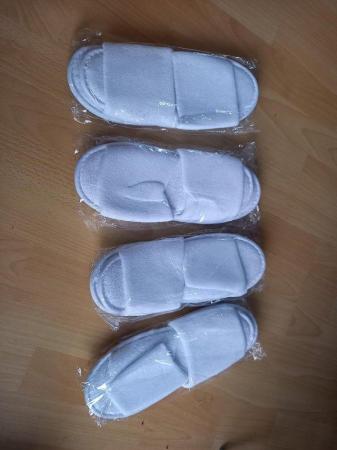 Image 2 of NEW individually wrapped towelling Slippers