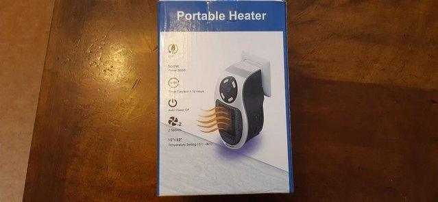 Image 1 of Portable Heater 500 watt Timer Function 1-12 hours