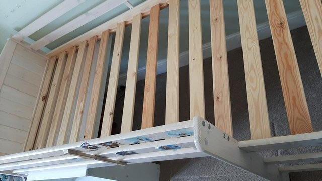 Image 4 of Childs Mid Bunk Bed with pull-out Desk