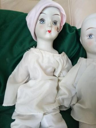 Image 3 of Vintage Pierrot dolls x 2