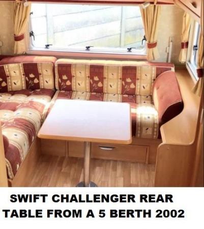 Image 3 of Swift Abbey Sterling Caravan Rear table From 5 Berth Model
