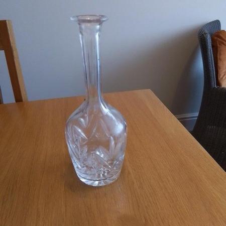 Image 1 of Cut Glass round tall De Canter