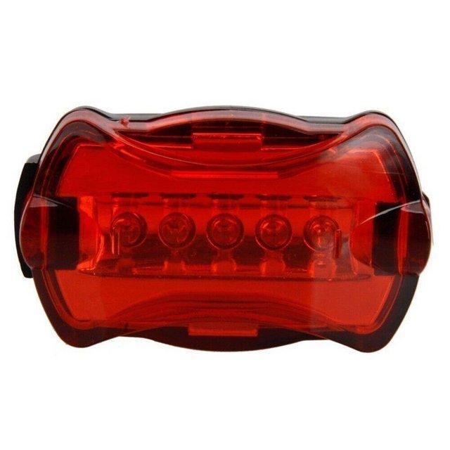 Preview of the first image of Cycling 5 LED Safety Flashing Rear Tail Lamp.