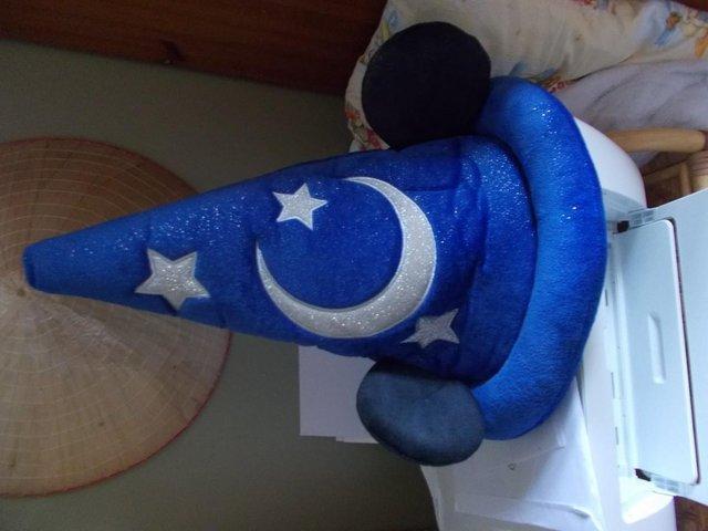 Preview of the first image of Mickey Mouse  blue sorcerers hat,.