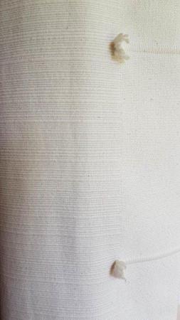 Image 1 of PAIR OF WIDE CREAM EYELET CURTAINS