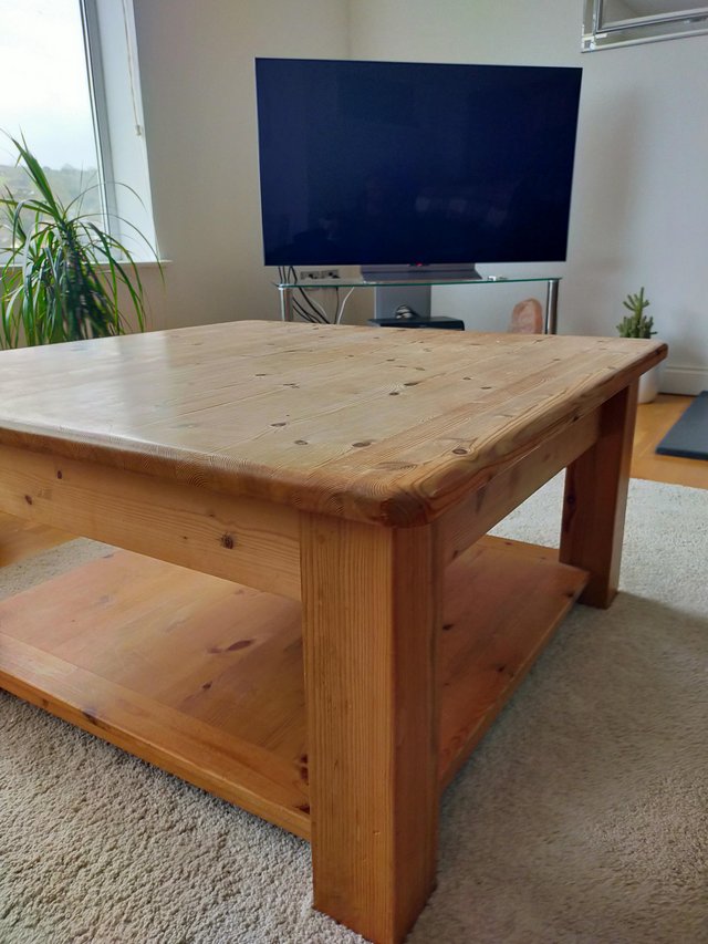 Preview of the first image of Solid Pine Coffee Table.