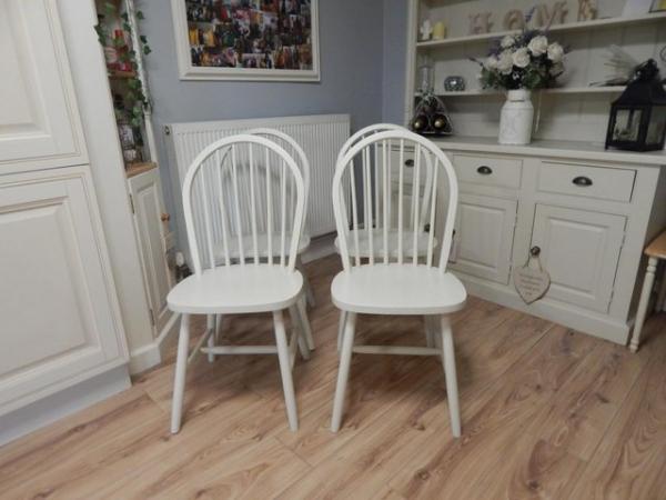 Image 12 of Dropleaf Kitchen / Dining table & 4 chairs , Beech , Vintage