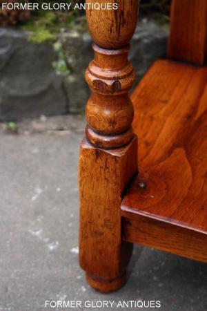 Image 16 of SOLID OAK HALL LAMP PHONE TABLE SIDEBOARD DRESSER BASE STAND