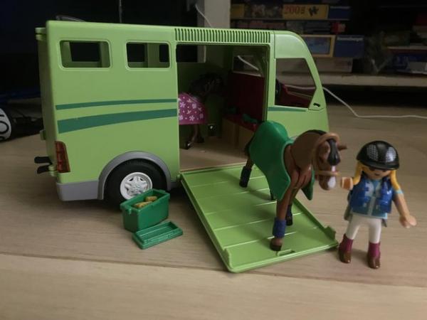 Image 2 of Children’s Playmobial horse transporter
