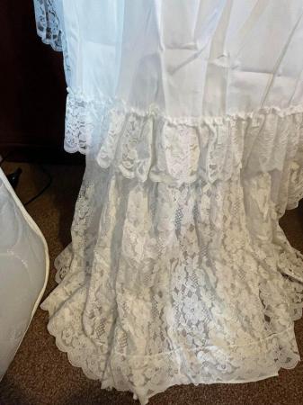 Image 2 of Vintage wedding dress with lace effect