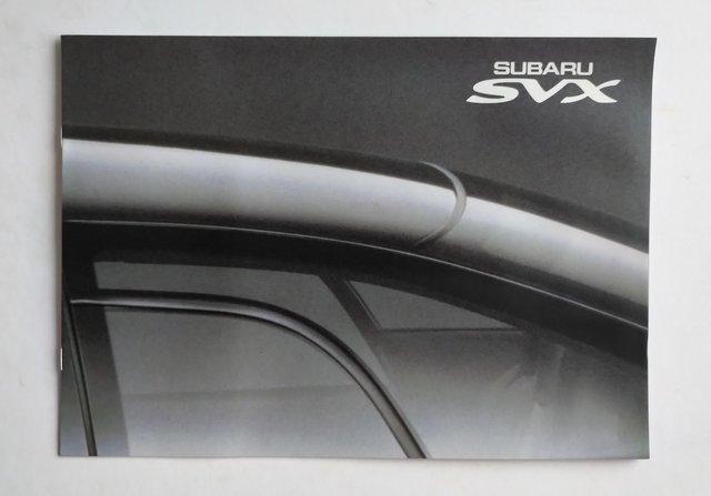 Preview of the first image of Subaru SVX coupe UK Sales Brochure 1992.
