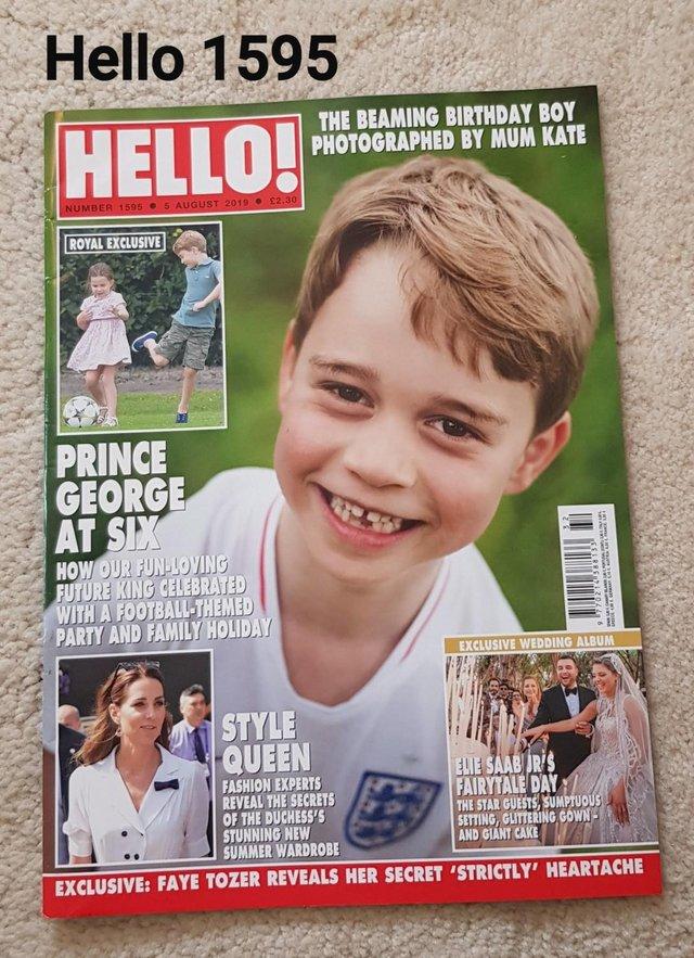 Preview of the first image of Hello Magazine 1595 - Prince George at 6.