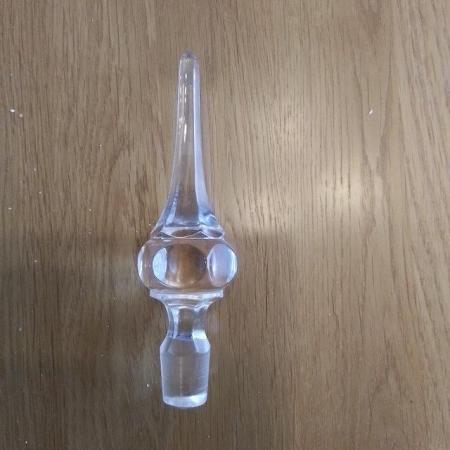 Image 2 of Cut Glass round tall De Canter