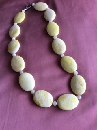 Image 1 of Vintage yellow gemstone necklace