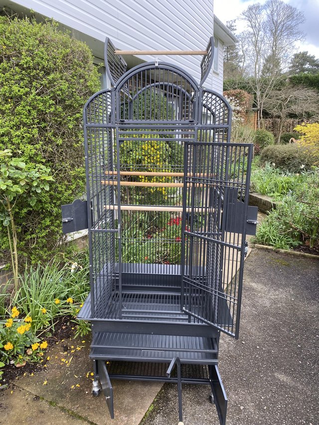 Preview of the first image of Large Premium Top Opening Parrot Cage -African Greys.
