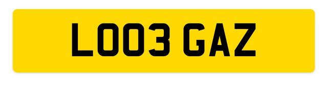 Image 1 of Number Plate Certificate