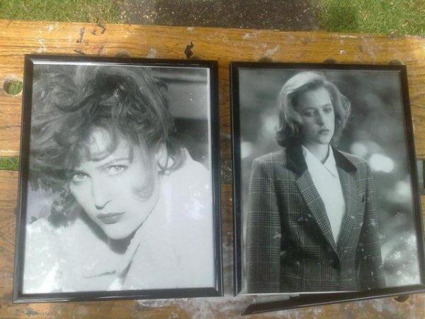 Image 2 of Gillian Anderson Collector's photos Glass frames X Files X2