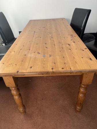 Image 1 of Solid pine dining table (project)
