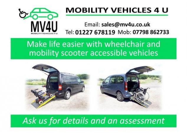 Image 15 of Volkswagen Caddy Wheelchair Mobility Car 5 seats 29000 miles