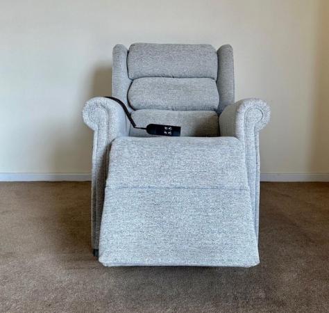 Image 11 of REPOSE ELECTRIC RISE RECLINER DUAL MOTOR CHAIR GREY DELIVERY