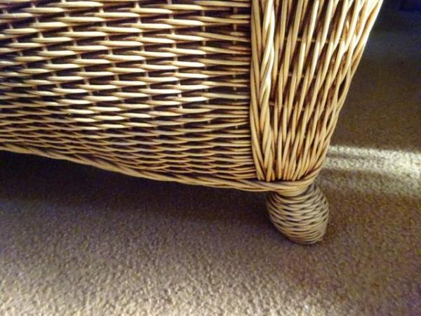 Image 6 of LARGE HIGH BACKED WICKER CHAIR WITH QUALITY CUSHIONS