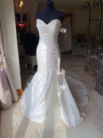 Image 5 of Justin Alexander Wedding dress. New size 12
