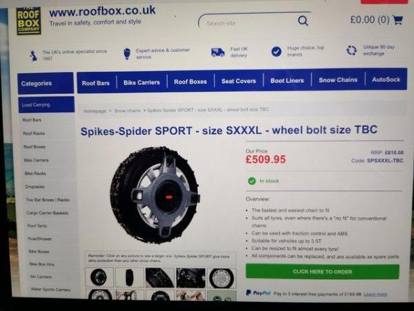 Image 2 of Snow Chains For Sale used once