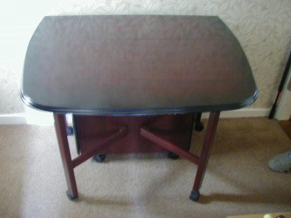 Image 3 of Dining room drop leaf table