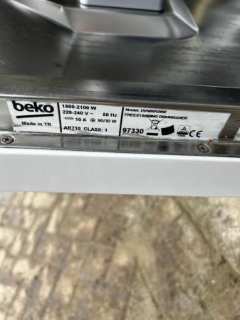 Image 1 of BEKO Dishwasher, owned for 2 years from new.