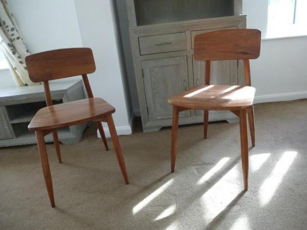 Image 3 of NEW SWOON Southwark Jupiter Dining Chairs acacia wood catB