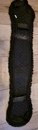 Image 2 of Black sheepskin girth sleeve Good condition