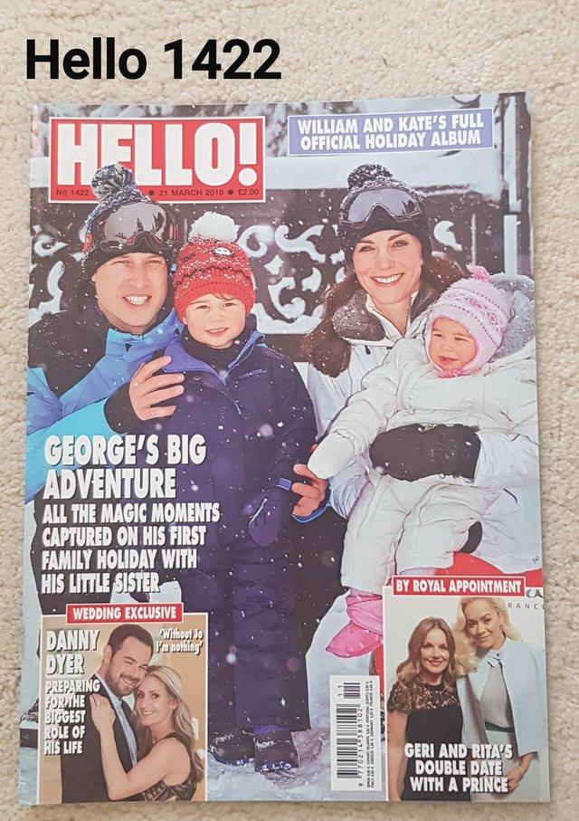 Preview of the first image of Hello Magazine 1422 - William & Kate - Skiing with Kids.