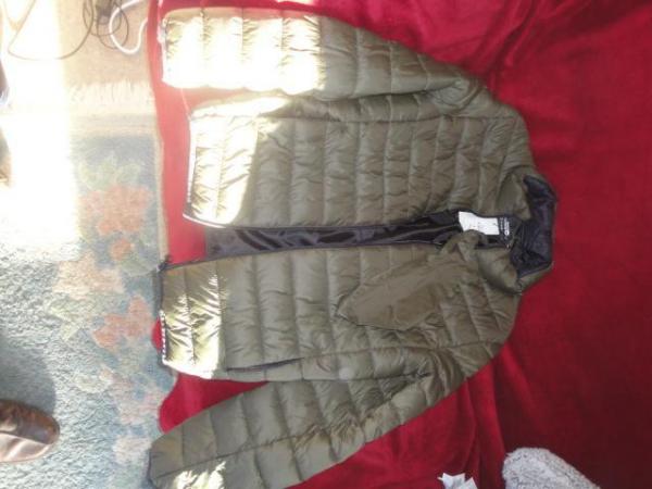 Image 1 of Khaki Ultra-light weight Jacket. New with tags.  Size S