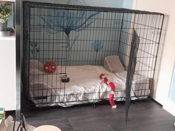 Image 1 of Extra Large dog crate,used once only