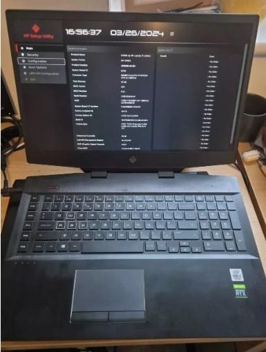 Preview of the first image of HP Omen 17-cb1002na Gaming Laptop i7-10th, 16gbDDR4, 512gb+1.