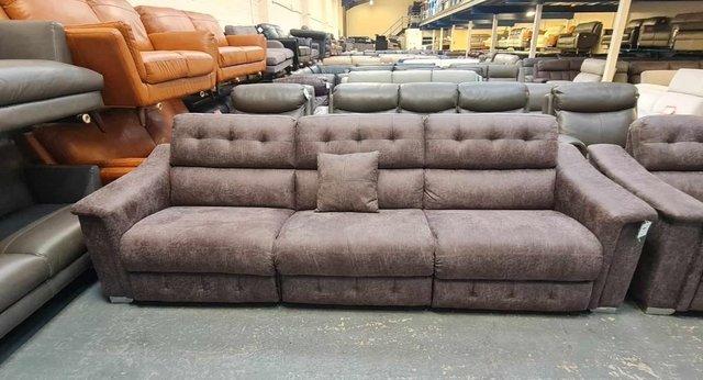 Image 7 of La-z-boy Hollywood brown fabric 4+2 seater sofas