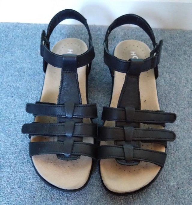Preview of the first image of Hotter Sol Leather Sandals- size 5 (UK).