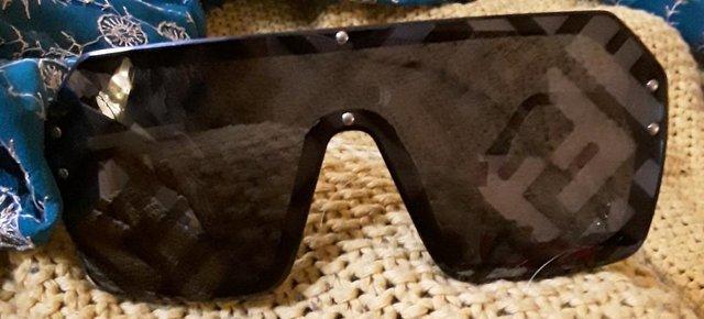 Preview of the first image of Designer inspired letter mirrored sunglasses BRAND NEW.
