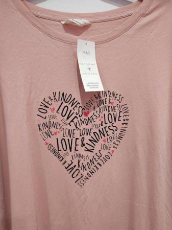 Image 6 of Two Marks and Spencer Nightdresses Pink & Grey Cotton 14