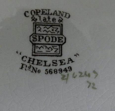 Image 3 of Rare Copland Spode."Chelsea" Serving and half moon plates