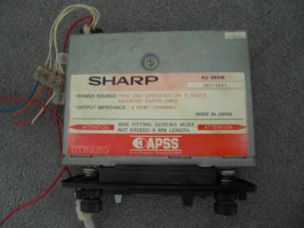 Image 2 of Sharp Vintage Car Radio/Cassette Player