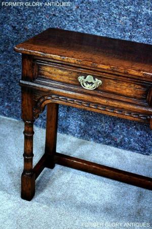 Image 72 of TITCHMARSH & GOODWIN OAK LAMP PHONE HALL CONSOLE TABLE STAND